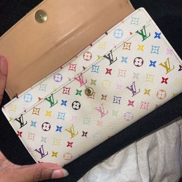 Preloved Louis Vuitton multi monogram Sarah long wallet with wallet tan … - Picture 7 of 12
